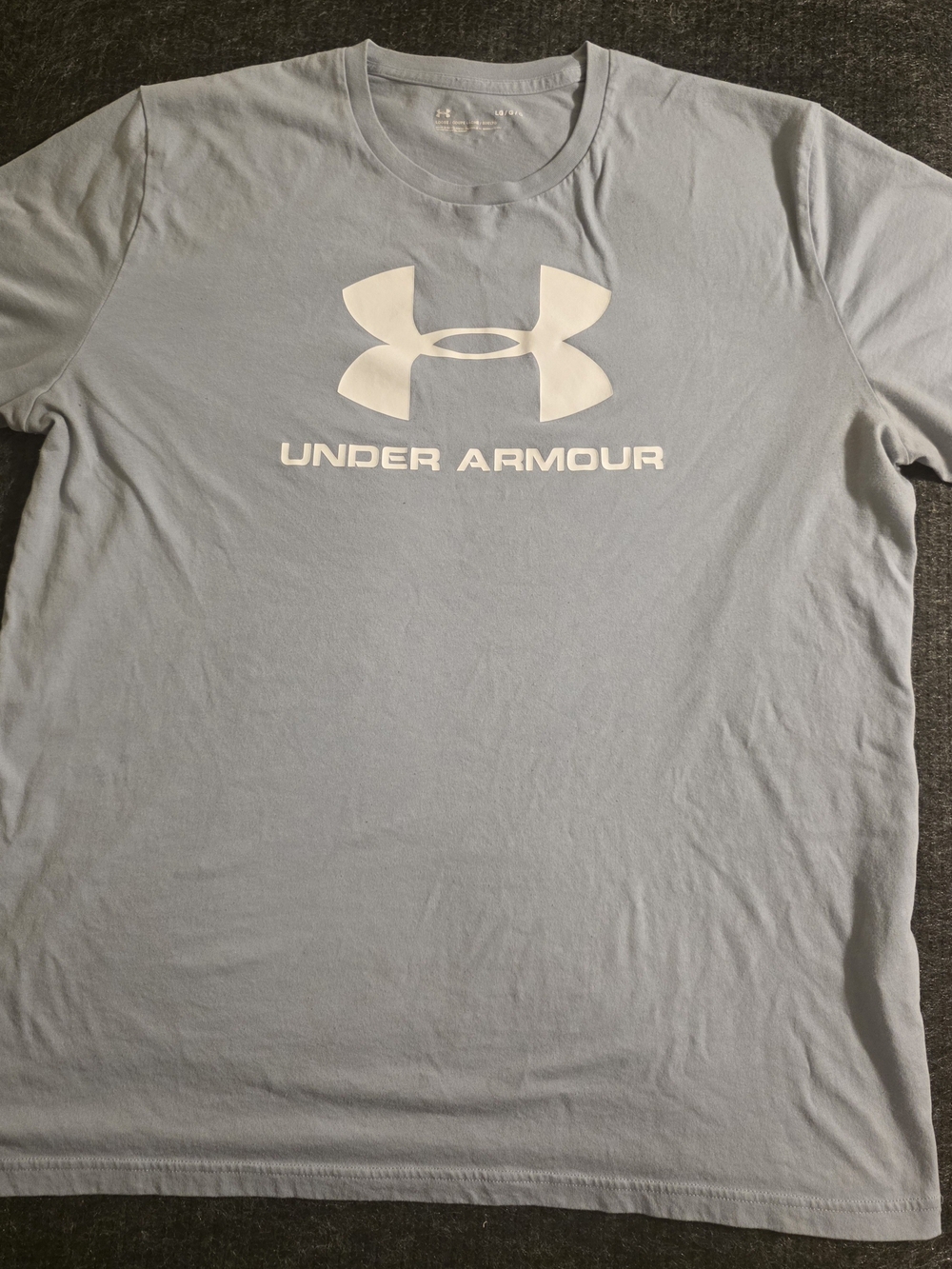 Under Armour Men's Light Blue Logo Short Sleeve Tee